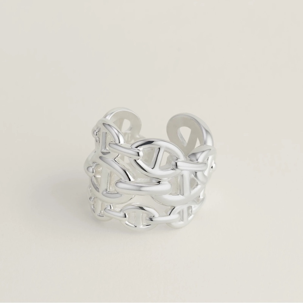 HERMES | Chaine d'ancre Enchainee ring | Size: 54